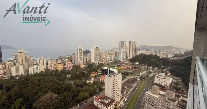Apartamento à venda, em santos, com 98 m², totalmente mobiliado e decorado