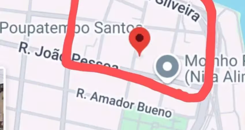 Terreno à venda na Rua Doutor Cochrane, 77, Paquetá, Santos