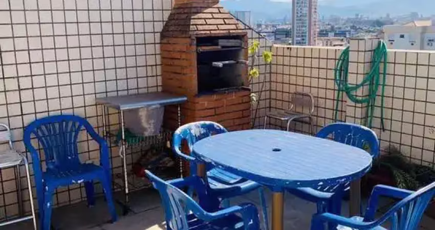 Cobertura residencial à venda, boqueirão, santos - co0014.