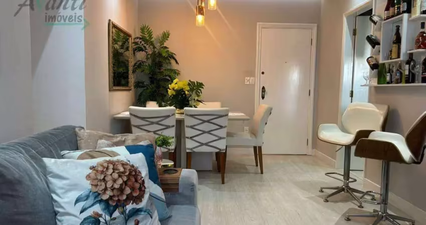 Apartamento com 2 dormitórios à venda, porteira fechada - marapé - santos