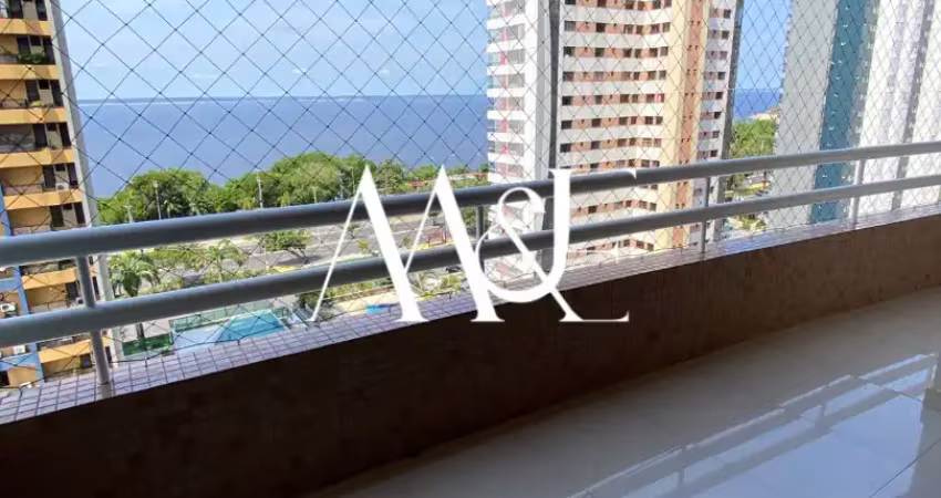 Apartamento na ponta negra - modulados e ar - andar alto - vista pro rio - 3 quartos - pra alugra - r$ 5.900
