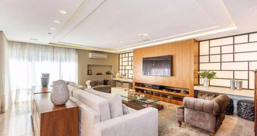 Luxo na avenida iguaçu: suíte master com closet e hidromassagem.