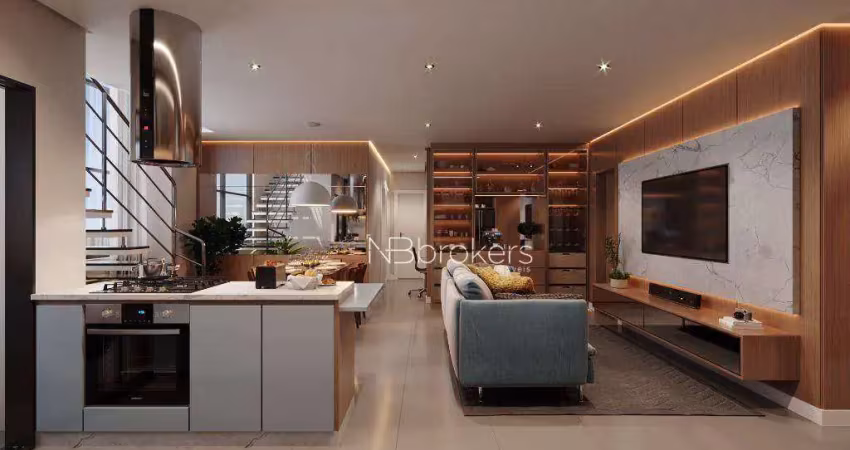 Cobertura duplex com 217m² - com 4 quartos, terraço para spa e duas vagas!