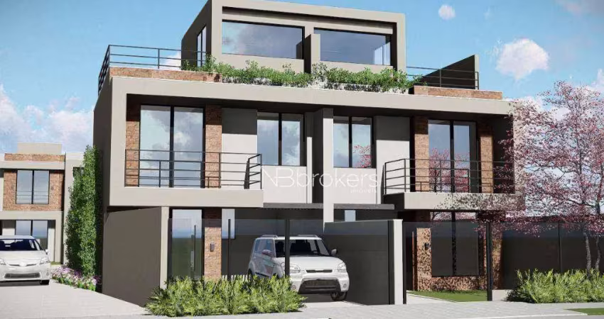 Sobrado com 3 dormitórios à venda, 137 m² por r$ 669.000,00 - xaxim - curitiba/pr