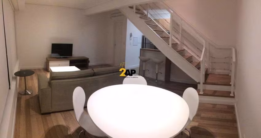 Imperdível apartamento à venda em SP: 1 quarto, 1 suíte, 2 salas, 2 banheiros, 1 vaga na Vila Olímpia, 63m²!
