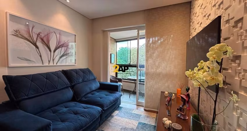 Apartamento para locação na Vila Andrade, São Paulo-SP: 2 quartos, 2 salas, 1 banheiro, 1 vaga de garagem, 62 m² de área Contrato de 12 meses