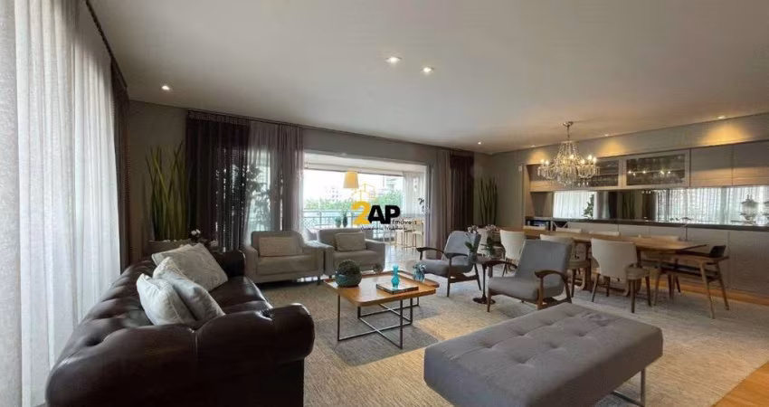 Imperdível: Apartamento de Luxo na Vila Olímpia, SP - 4 Quartos, 4 Suítes, 3 Salas, 5 Banheiros, 5 Vagas de Garagem - 274m²