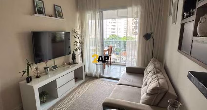 Apartamento à venda ou locação no Brooklin, São Paulo-SP: 1 quarto, 1 suíte, 1 sala, 1 banheiro, 1 vaga e 49m². Venha conferir!