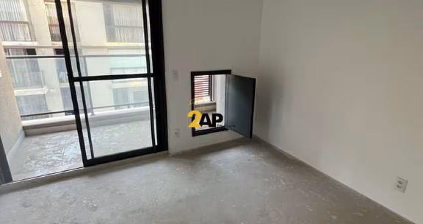 Studio de Luxo em Condomínio Exclusivo em Pinheiros, São Paulo-SP: 1 quarto, 1 suíte, 1 sala, 1 banheiro, 1 vaga, 26m².