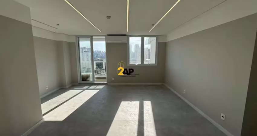 Aluguel de sala comercial de 35,41m² com banheiro e vaga de garagem na chácara santo antônio, são paulo-sp