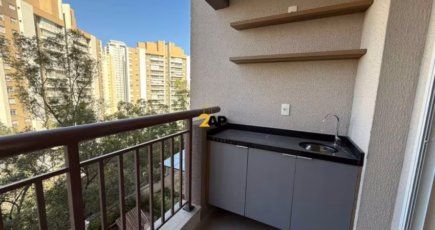 Aluguel de apartamento de 2 quartos na Vila Andrade, São Paulo - 56m², 1 suite, 2 salas, 2 banheiros e vaga de garagem.