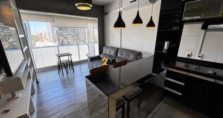 Studio Mobiliado para Locação em Santo Amaro, São Paulo - 1 Quarto, 1 Banheiro, 1 Vaga de Garagem - 33,00m²