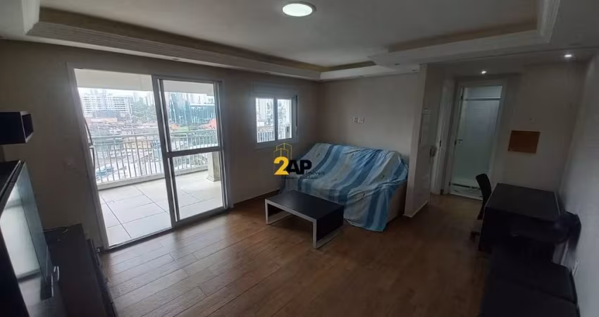 Apartamento para locação com mobilia completa em São Paulo-SP, 1 quarto, 1 suíte, 1 sala, 2 banheiros, 1 vaga, 53m² em Santo Amaro. Confira!
