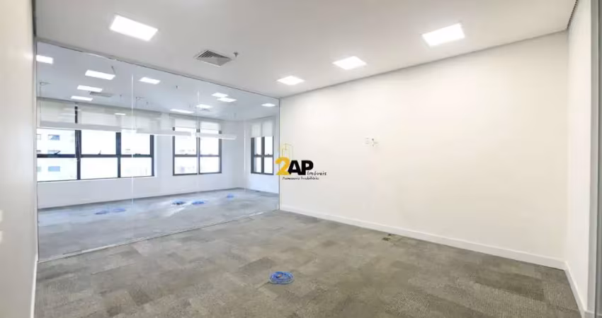 Sala comercial de alto padrão no itaim bibi - 2 banheiros, 2 vagas, 95m² - condomínio em são paulo-sp