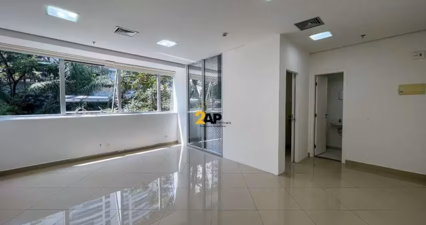 Sala comercial em condomínio para locação na vila andrade, são paulo-sp: 2 salas, 43,00 m² de área