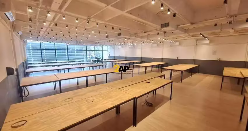 Sala comercial de 600m² com 20 banheiros para locação em condomínio de prestígio em cerqueira césar, são paulo-sp!
