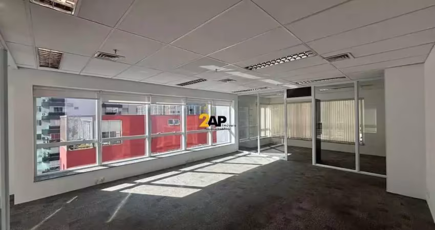 Excelente sala comercial na vila nova conceição, são paulo-sp: 133m², 5 vagas, 2 banheiros.