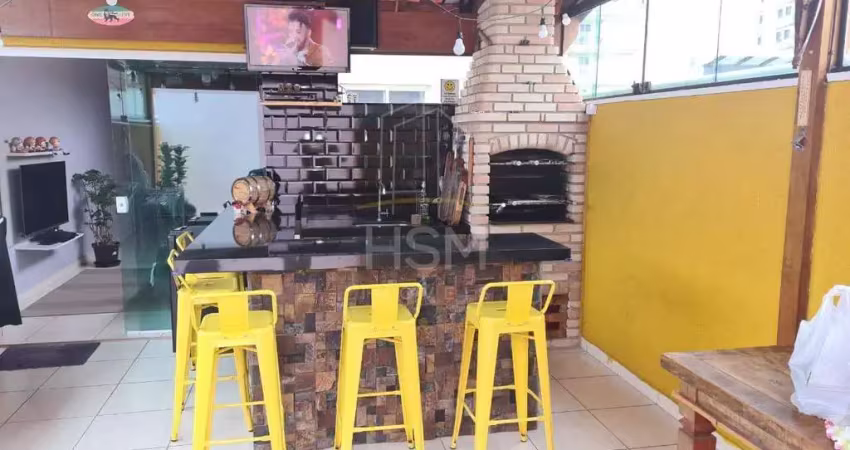 Cobertura- 174m² com 3 dormitórios e 3 vagas a venda no jardim bela vista em santo andré