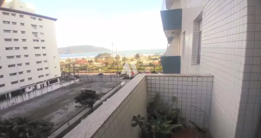 Apartamento de 2 dormitórios com vista lateral para a praia do gonzaga