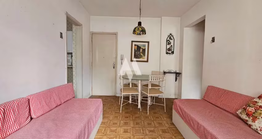 Apartamento com 1 dormitório à venda, 45 m² no boqueirão - santos/sp