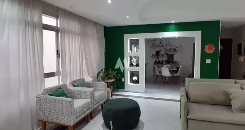 Apartamento frente no bairro embaré com 3 quartos (01 suíte) + dependência completa, vista livre,  01 quadra da praia.