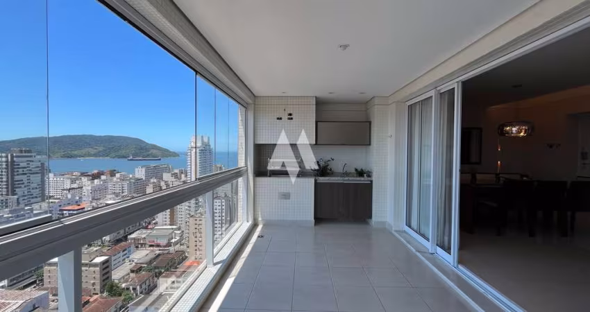 Apartamento 3 quartos/suítes/3vagas/varanda e lazer à venda no Embaré - Santos/SP