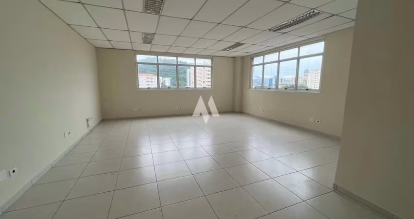 Sala comercial para locação com 50m2, na Vila Mathias, em Santos