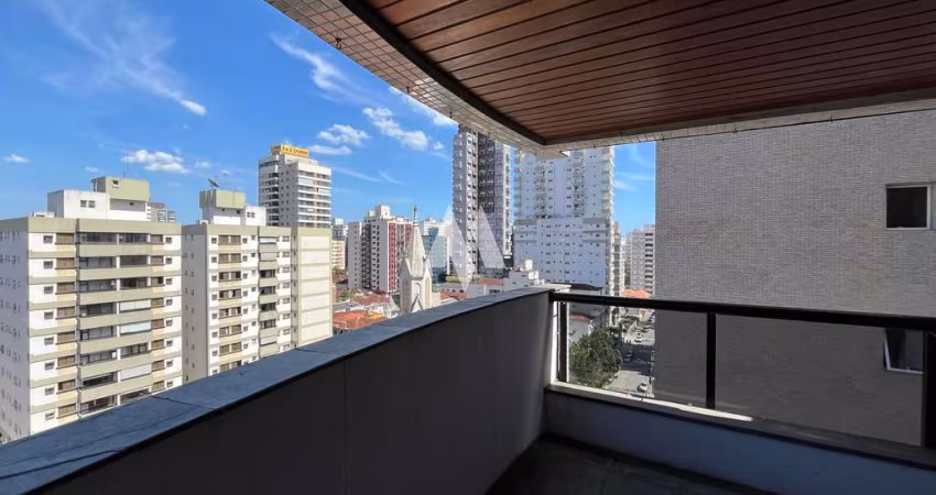 Apartamento para venda 3 quartos, varanda e 2 vagas na Pompéia - Santos/SP