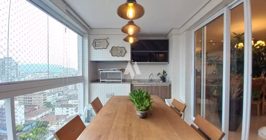 Apartamento 3 quartos/suítes, varanda e lazer à venda no Embaré - Santos/SP