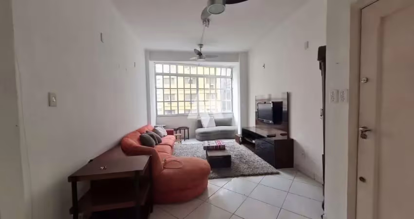 Apartamento  02 dormitórios  -vaga demarcada -  quadra da praia do boqueirão/santos