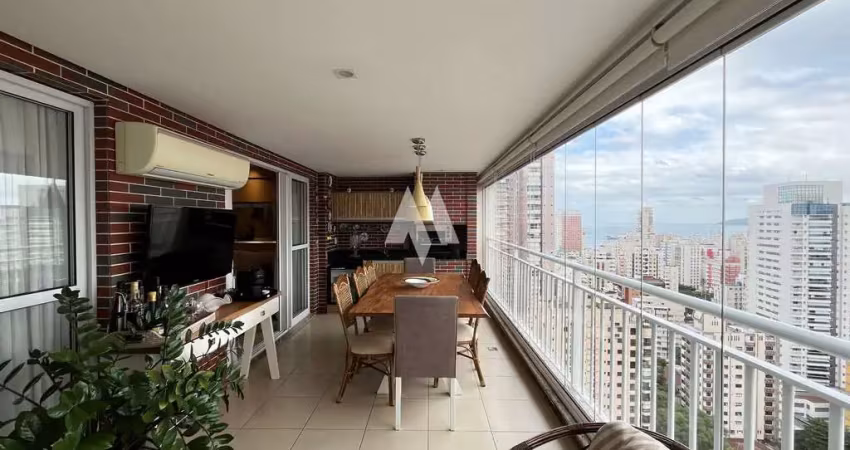 Apartamento mobiliado com 3 quartos 3 vagas e lazer para alugar na vila rica/boqueirão - santos/sp