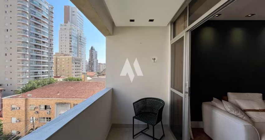 Apartamento mobiliado 2 quartos e 1 vaga à venda na Vila Rica/Boqueirão em Santos/SP