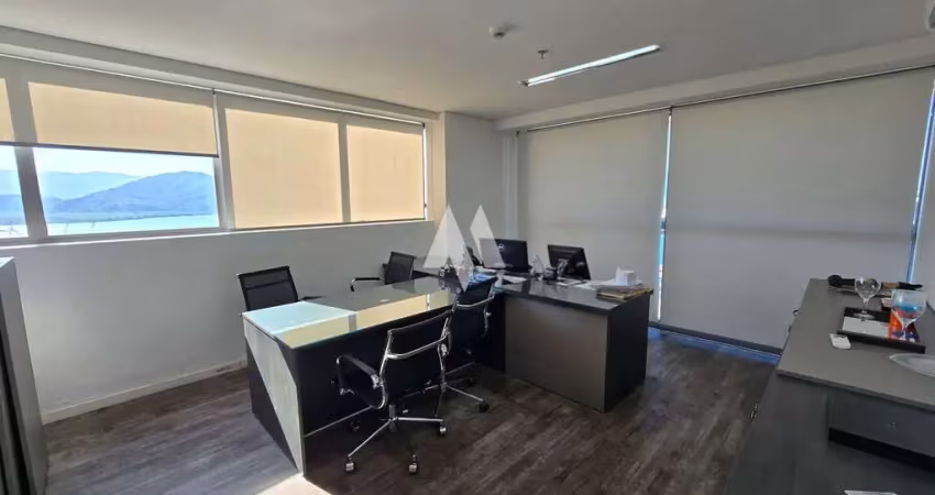 Sala comercial valongo para locação, 4 salas unificadas, 4 vagas