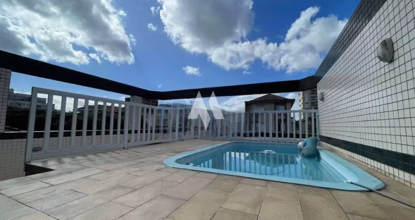 Sobreposta duplex 4 suítes, churrasqueira e piscina  à venda no boqueirão em santos