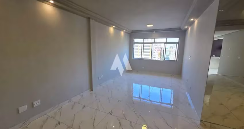 Apartamento em gonzaga, 3 dormitorios, 2 suites vaga demarcada, santos/sp