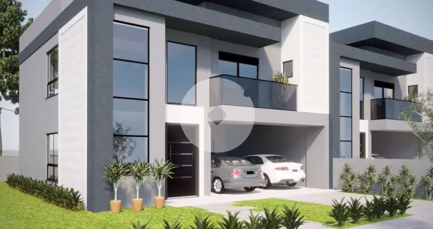 Sobrado novo de esquina a venda no ecoville com otimo quintal