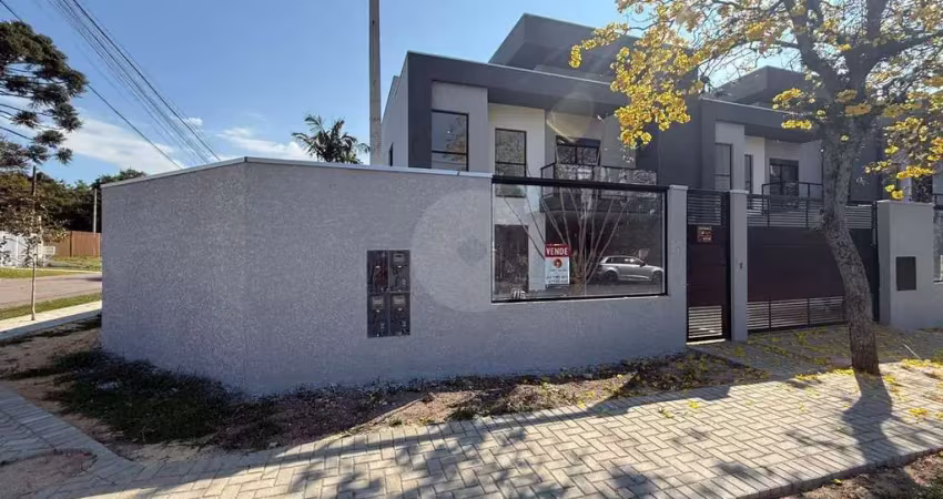 Sobrado novo de esquina a venda no ecoville com otimo quintal