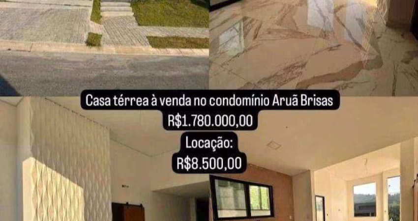 CONDOMÍNIO ARUÃ BRISAS  Casa com 3 dormitórios à venda, 150 m² por R$ 1.780.000 - Parque Residencial Itapeti