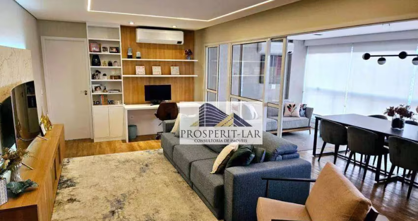 Apartamento com 3 dormitórios à venda, 134 m² por r$ 2.250.000,00 - vila bertioga - são paulo/sp