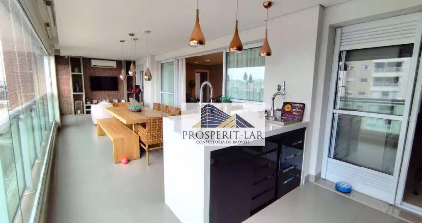 Apartamento com 3 dormitórios à venda, 198 m² por r$ 2.800.000,00 - jardim santa mena - guarulhos/sp