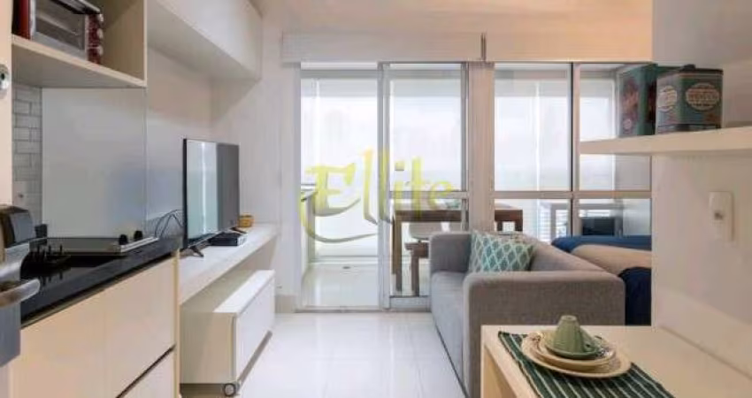 Apartamento mobiliado com 01 dormitório para locação na região do Brooklin em São Paulo, próximo à Estação Campo Belo!