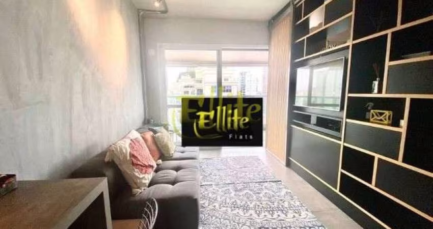 Apartamento de 1 dormitório mobiliado para locação na região do Brooklin em São Paulo, próxima a estação Morumbi!