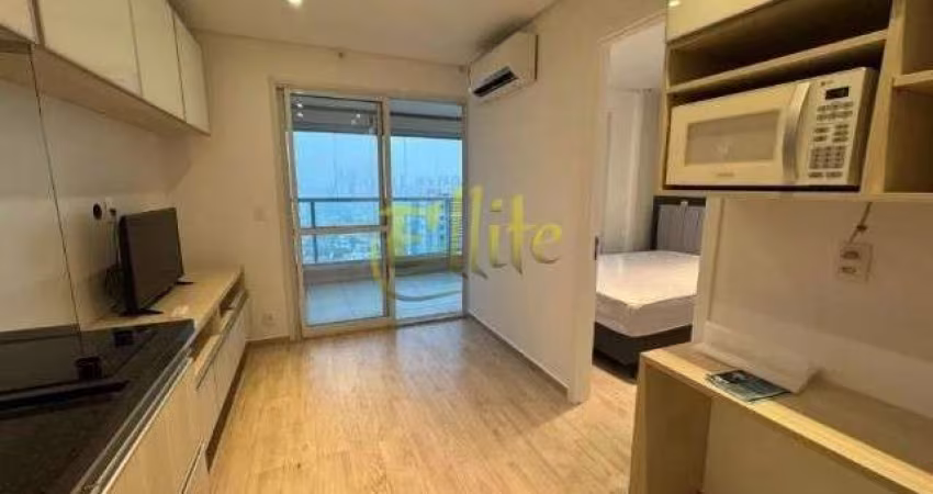 Apartamento mobiliado com 01 dormitório para locação na região do Brooklin em São Paulo, próximo à Estação Campo Belo!