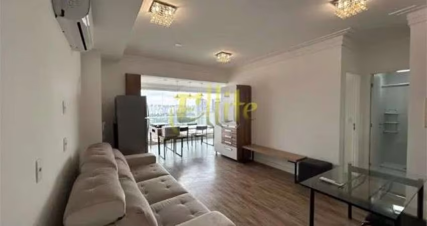 Apartamento mobiliado para locação e venda no Brooklin, São Paulo.