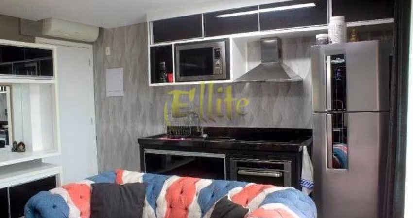 Apartamento para locação no Brooklin Paulista, São Paulo-SP: 1 quarto, 1 sala, 1 banheiro, 1 vaga, 40m² - Imperdível!