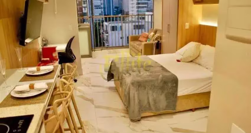 Venha se encantar com este elegante apartamento de 29m², decorado com sofisticação e pronto para morar!