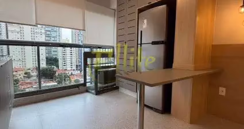 Apartamento mobiliado com 01 dormitório na região do brooklin, são paulo!