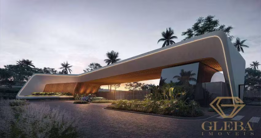 Parque das artes terreno a venda em condomínio fechado alto padrão em construção em londrina
