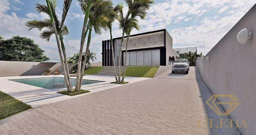 Ecovillas do lago casa alto padrão em condomínio fechado para venda sertanópolis: quadra de areia e piscina