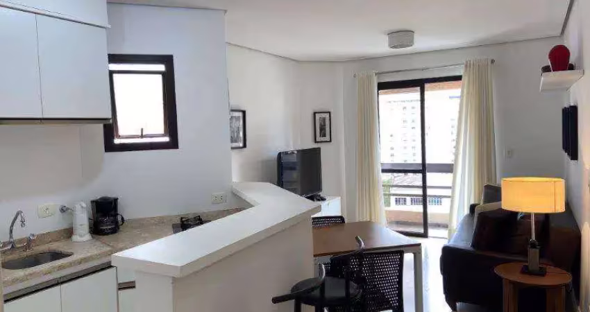 Flat para locação em itaim bibi - edifício tiffany 45m²